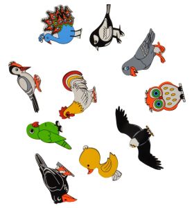 Skillofun-Magnetic Cutouts  Birds (Set of 10)
