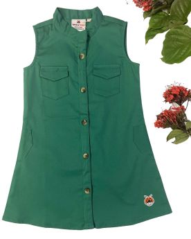 Tots and Tykes-SHIRT FROCK-1-2 Years-Green
