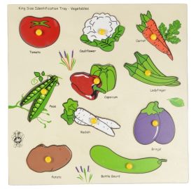 Skillofun-King Size Identification Tray  Vegetables