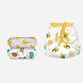 Snugkins - New Age 100% Cotton Langot/Nappies for Newborn Babies Pack of 3. 100% Cotton Padding with 3 layers of Cotton Padding & 1 Layer of Stay Dry’ Sense Technology on Top