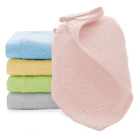 Snugkins - Bamboo Baby Washcloths – Soft Absorbant Organic Bamboo Towel – Newborn Bath Face & Body Towel – Natural Baby Wipes for Soft Skin – Baby Shower Gift Pack of 5 ( Size 10" x10") – Multicolor