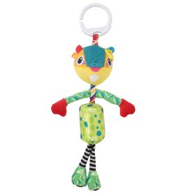 Baby Moo Smiling Green Hanging Musical Toy / Wind Chime Soft Rattle - SR3469