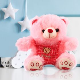 Baby Moo Cuddly Bear Pink Soft Toy-ST3779
