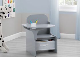 Delta Children Chair Desk With Storage Bin - Grey