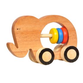 Thasvi Wooden Elephant Push Toy