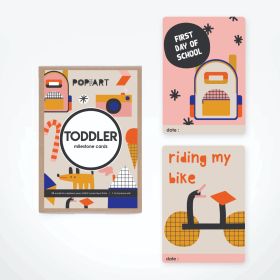 Pop Goes The Art-Milestone Cards | Toddler