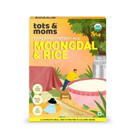Tots and Moms Foods Instant Moongdal & Rice | Protein rich Wholesome & Natural Quick Mix - 200gms