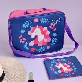  Little Birdies-Overnight Bag with Pouch-Unicorn