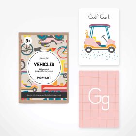 Pop Goes The Art-Flash Cards | Vehicles
