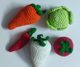 Vi_crea-Crochet Vegetable Soft toy 
