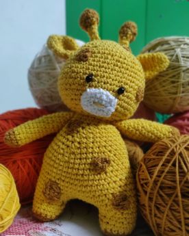 Vi_crea-Crochet Giraffe  Soft toy