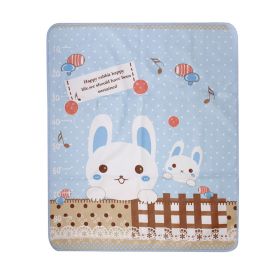 Baby Moo-Smart Bunny Blue Washable Mat