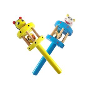 Channapatna Toys Wooden Rattle Toys for Baby, Infants, New born babies (0+ Years) - Cage Rattle - Multicolor - set of 2 pcs - Discover Sounds-WCRC0003