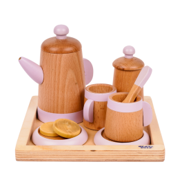 NESTATOYS-Wooden Tea Set | Kitchen Toys | Pretend Play Food Sets for Kids