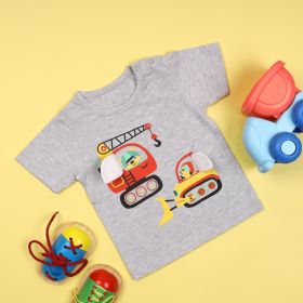 Kicks &amp;amp; Crawl-Work Buddies 3D Tshirt-Multicolor-3-6 Months