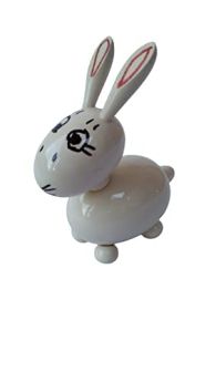 Channapatna Toys Wooden Spring Head Rabbit Toy for Kids( 1 Year+) - fine motor skills-WSRT001