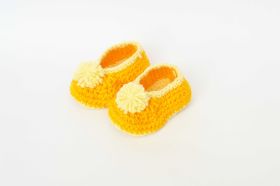 Tiny Giggles-Crochet booties-YOWF